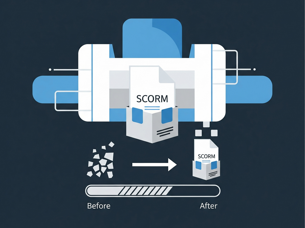Illustration of SCORM file processing